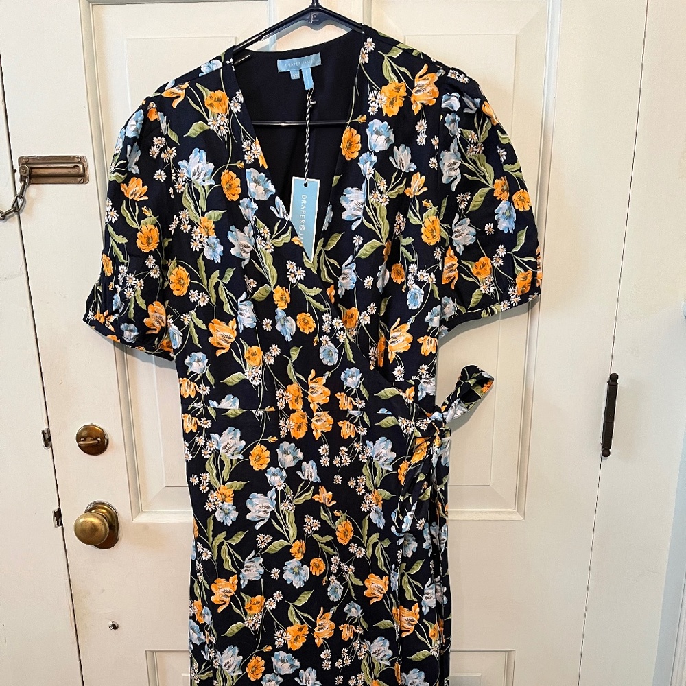 Miranda Wrap Dress in Spring Blooms